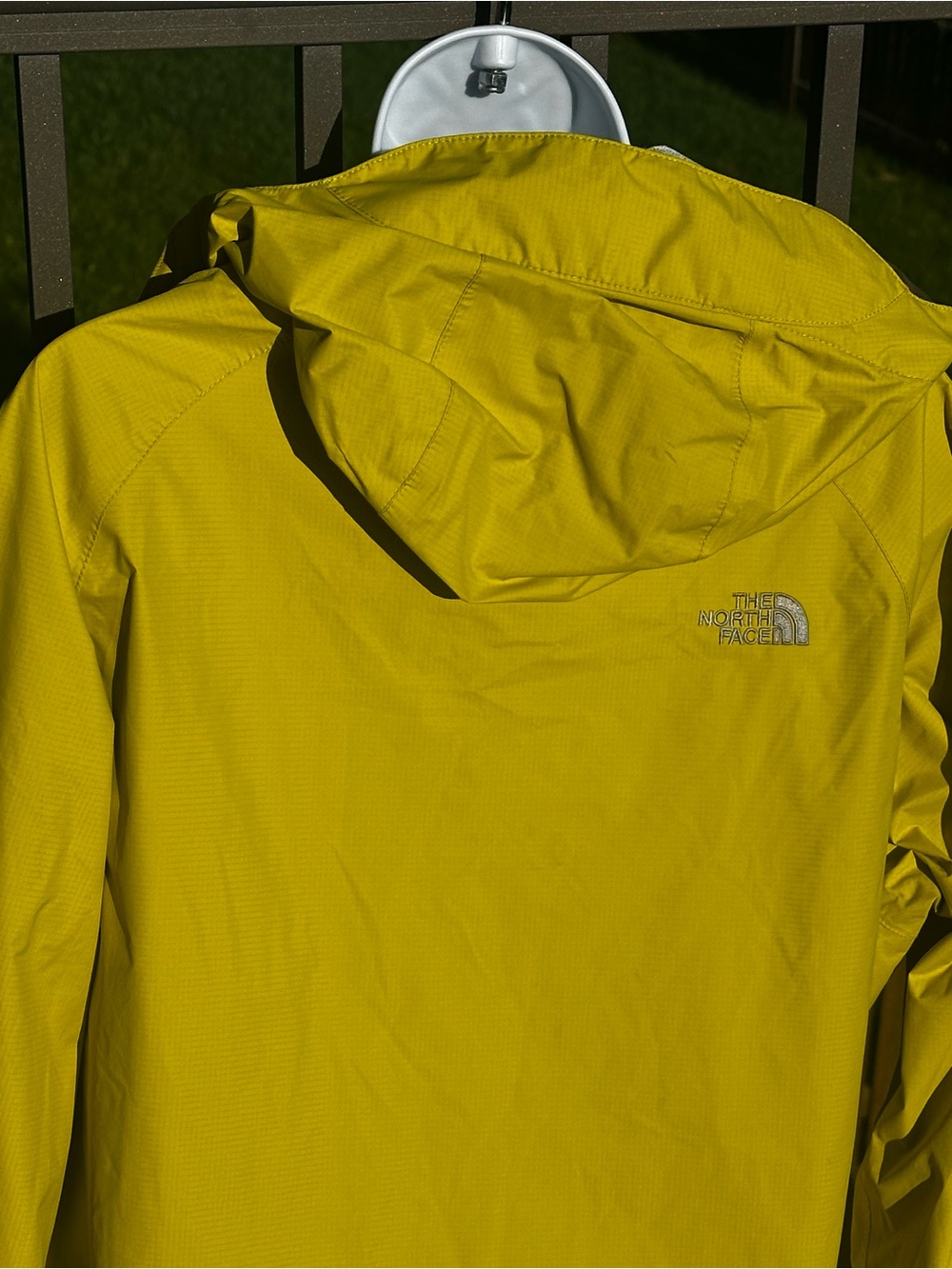 The NorthFace Venture Waterproof Rain Jacket, Yellow, Style A57Y - Picture 7 of 8